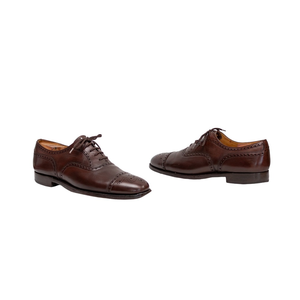 Church's Custom Grade Brown Leather Cap Toe Brogue Oxford Shoes Men UK 9 US 10